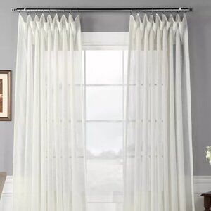 4 EFF Signature Sheer Double-Wide Window Panels - 100" x 108" (4 panels total)